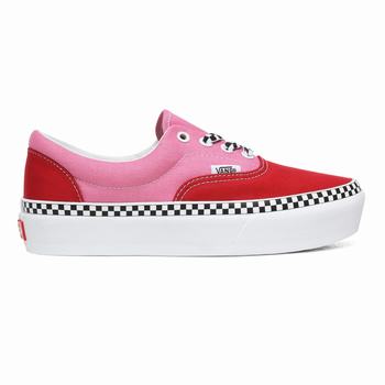 Vans 2-Tone Era - Naisten Platform kengät - Punainen/Fuksia Pinkki